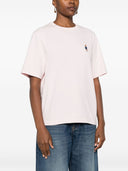 Camiseta de algodón con bordado de zorro de Maison Kitsuné