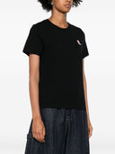 Camiseta de algodón Maison Kitsuné con bordado de zorro