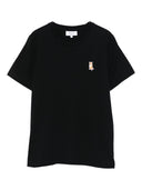 Camiseta de algodón Maison Kitsuné con bordado de zorro