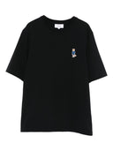 Camiseta de algodón Maison Kitsuné con bordado de zorro