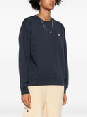 Sudadera de algodón con zorro bordado de Maison Kitsuné