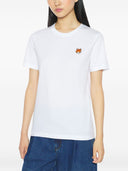 Camiseta Maison Kitsuné con aplicación de cabeza de zorro