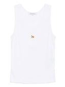 Camiseta sin mangas con bordado de zorro de Maison Kitsuné