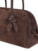 JACQUEMUS A Turismo crocodile-embossed knot-detail tote bag