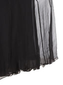 Falda maxi acampanada con volantes Chloé
