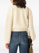 Cardigan à col rond Chloé en maille de laine et cachemire