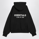 Fear of God Essentials Black fleece cotton sweatshirt with logo