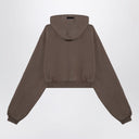 Fear of God Essentials Military green cropped sweatshirt with logo