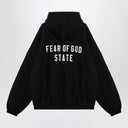 Fear of God Essentials Black zip sweatshirt with logo