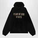 Fear of God Essentials Black hoodie with logo