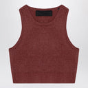 Fear of God Essentials Sporty burgundy honeycomb tank top