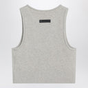 Fear of God Essentials Ribbed greige cropped top