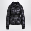 Moncler Grenoble Navy blue Bataillouse ski jacket with belt