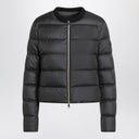 Moncler Black short zip-up puffer jacket