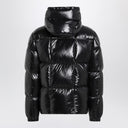 Moncler Black nylon laqué down jacket