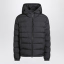 Moncler Black hooded down jacket