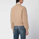 Chaqueta bomber de lana y cachemira beige Polo Ralph Lauren corte relajado