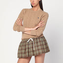 Suéter beige de punto trenzado en lana y cachemira de Polo Ralph Lauren
