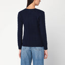 Suéter azul de punto trenzado en lana y cachemira Polo Ralph Lauren