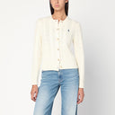 Cárdigan de punto trenzado color crema Polo Ralph Lauren