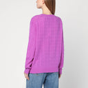Suéter de punto trenzado morado de lana y cachemira Polo Ralph Lauren