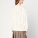 Suéter de punto trenzado color crema de lana y cachemira Polo Ralph Lauren