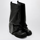 The Attico Combat Robin black leather boot