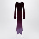 The Attico Purple/burgundy convertible dress in nylon blend
