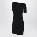 JACQUEMUS Black draped mini dress