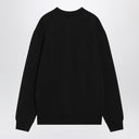 JACQUEMUS Black crew neck cotton sweatshirt