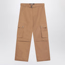 JACQUEMUS Camel-coloured cargo trousers