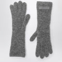 JACQUEMUS Gray alpaca gloves