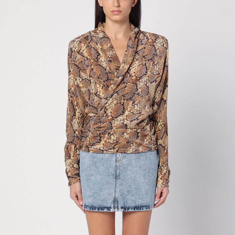 ISABEL MARANT Schlangenprint-Marlin-Bluse