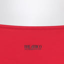 The Attico Two-piece triangle bikini in red