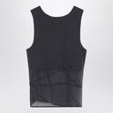 The Attico Gray silk tank top