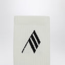 The Attico Socks milk/black with logo