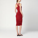 ISABEL MARANT One-shoulder Ethel dress in light burgundy