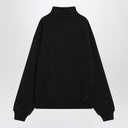 JACQUEMUS Black cotton zip-up sweatshirt