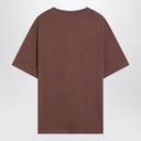 JACQUEMUS Brown cotton crew neck T-shirt