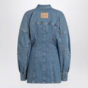 The Attico Light blue denim mini dress