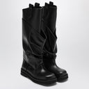 The Attico Black leather La Passeggiata boots