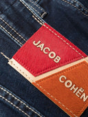 Elegant Blue Denim with Suede Accent Jacob Cohen