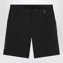 Moncler Grenoble Black Bermuda shorts with logo