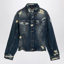 Marc Jacobs Washed denim jacket with worn details