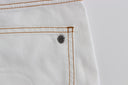 Chic White Slim Fit Denim