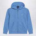 Polo Ralph Lauren Light blue zip-up sweatshirt in cotton blend