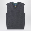 Polo Ralph Lauren Grey cable-knit cotton vest
