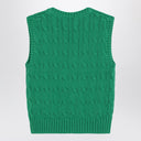 Polo Ralph Lauren Green cable-knit cotton vest
