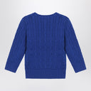 Polo Ralph Lauren Bright blue cable-knit crewneck sweater