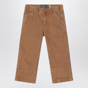 Polo Ralph Lauren Brown vintage-effect cotton trousers